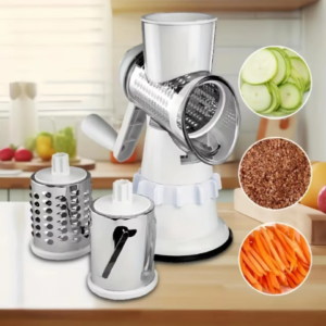 Vegetable Cutter & Slicer Manual Kitchen Cheese Chopper Machine With 3 Sharp Drums French Fries Shredders Grater Kitchen Gadgets