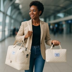 Large Capacity Travel Duffle Bag Sports Gym Yoga Tote Weekend Overnight Bag and Luggage Organiser